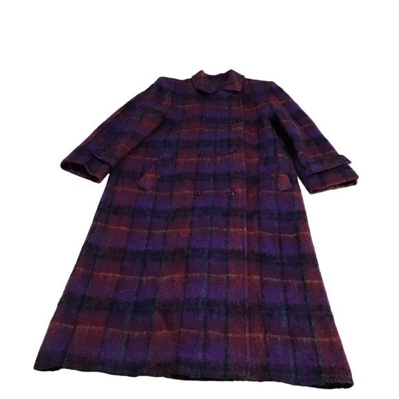Paul Levy Wool Mohair Maxi Coat Vintage Dead Stock 80’s New Size 12 - Picture 2 of 15